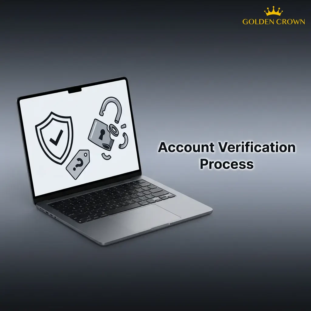 Account verification process steps showing ID, address, and payment method checks for secure withdrawals within 24-48 hours.
