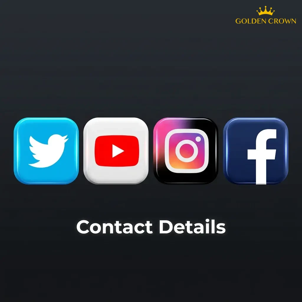 Golden Crown Casino contact options including live chat, email support, and help centre for Australian players