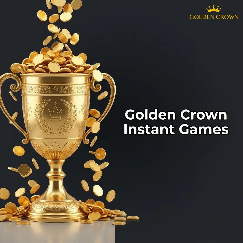 Golden Crown instant games lobby featuring crash, Plinko, mines, dice, keno and fast lottery options