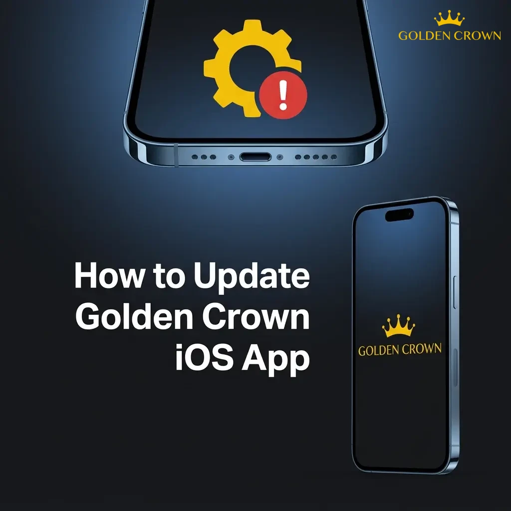 Steps to update Golden Crown iOS PWA app, including cache clearing and re-adding to home screen on iPhone or iPad.