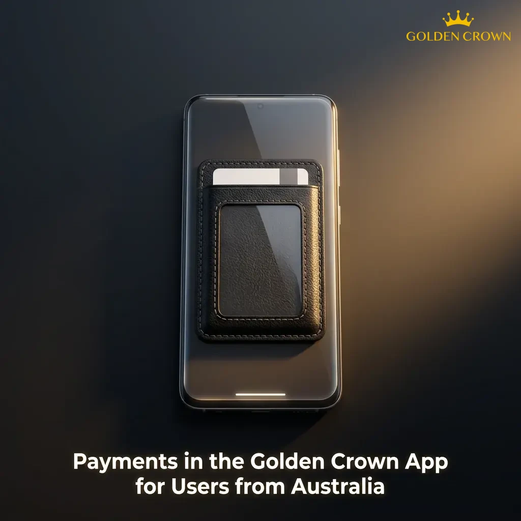 Payment methods in Golden Crown App for Australian users including Visa, crypto, and e-wallets with fast withdrawals.