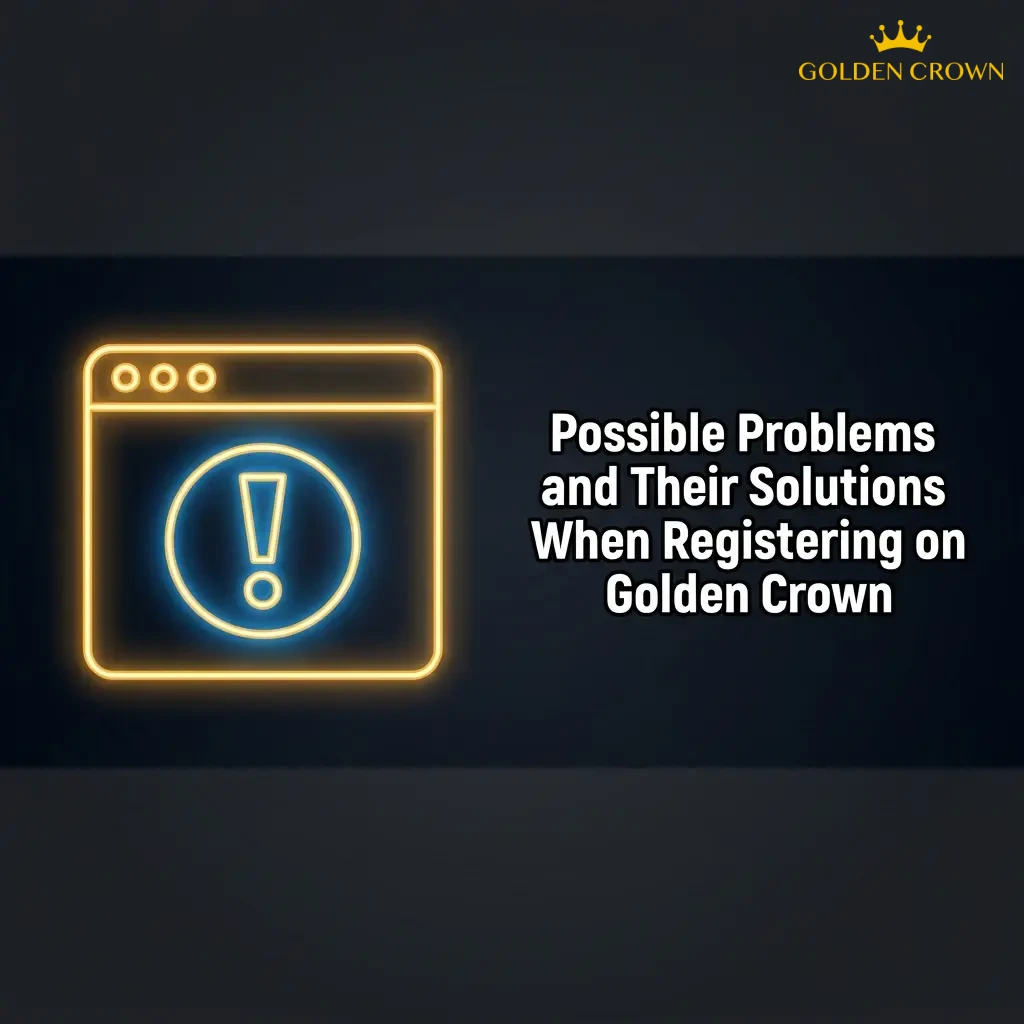 Common registration problems and solutions for Golden Crown casino, including SMS issues, email errors, and login conflicts.